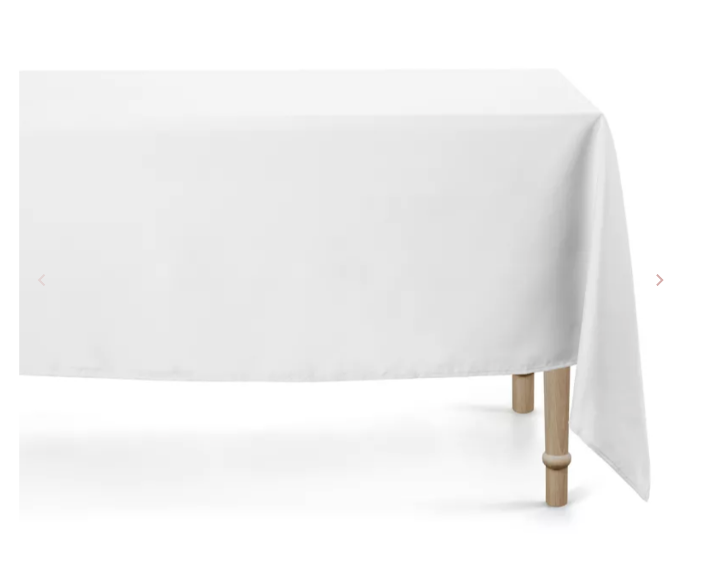 4.Nappe rectangulaire coton blanche