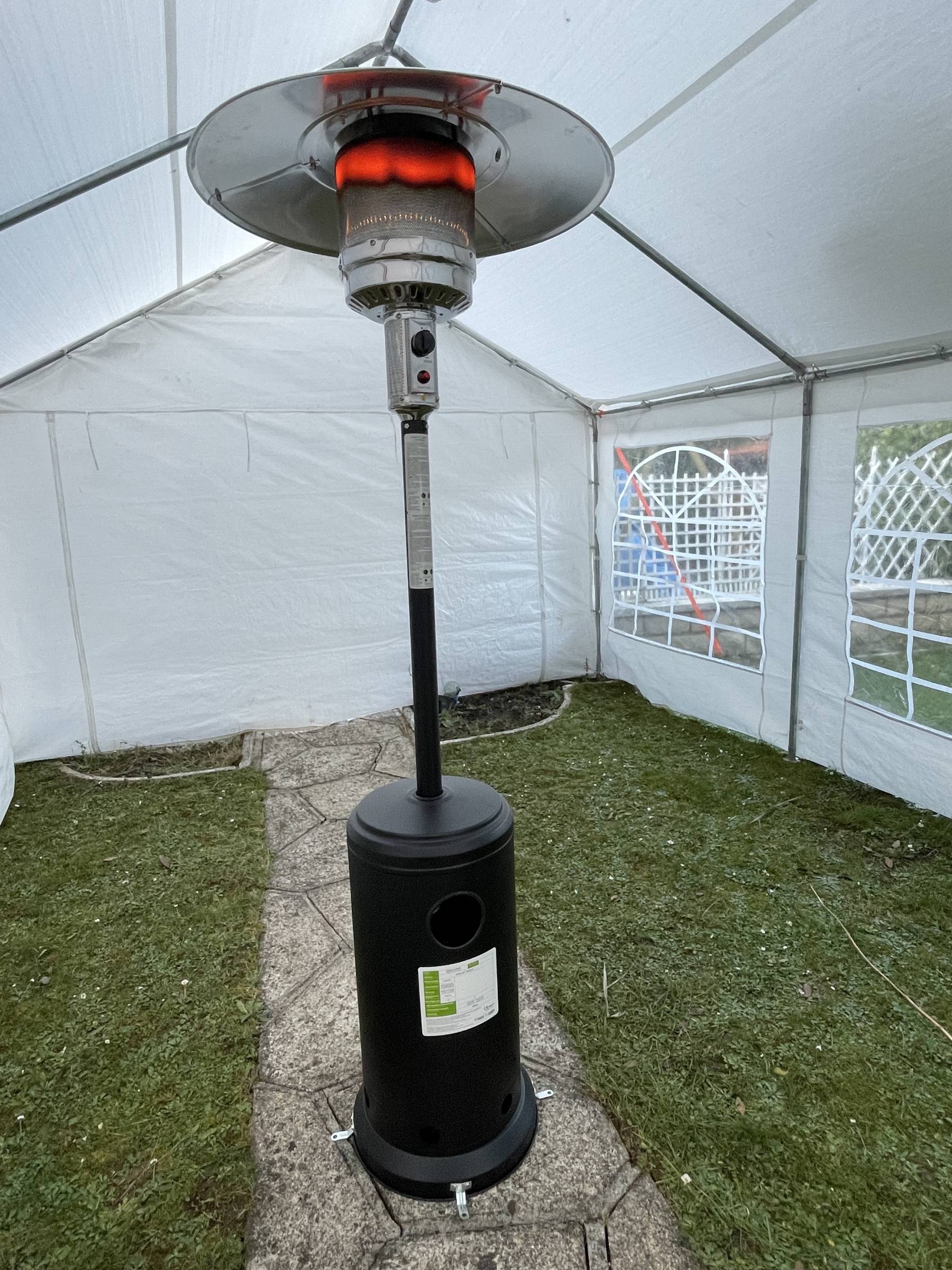 Parasol chauffant